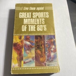 Great Sports Moments of the 80s VHS 1989 (BIN2)
